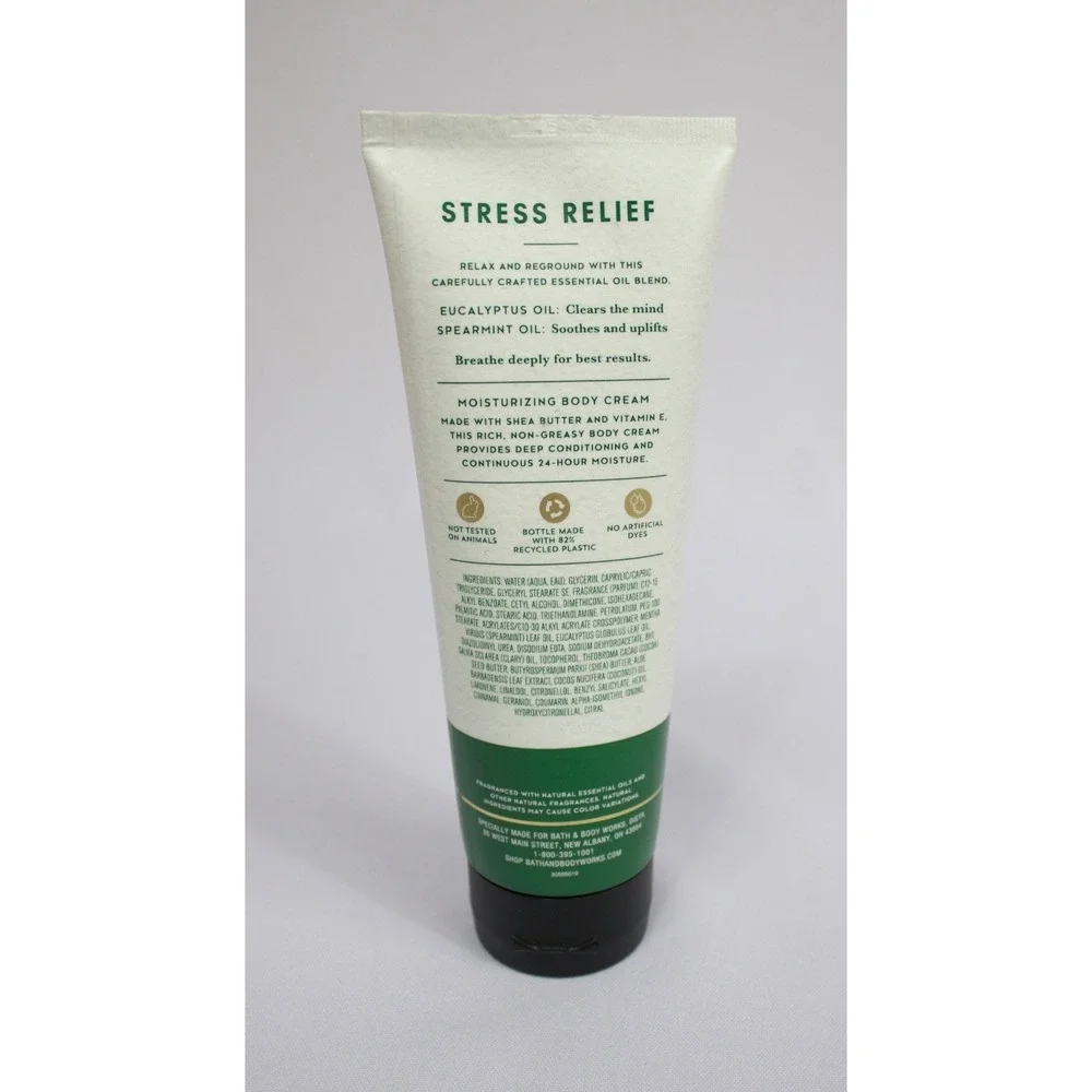 Bath & Body Works Eucalyptus Spearmint Set‎ Body Wash, Body Cream, Soap NEW